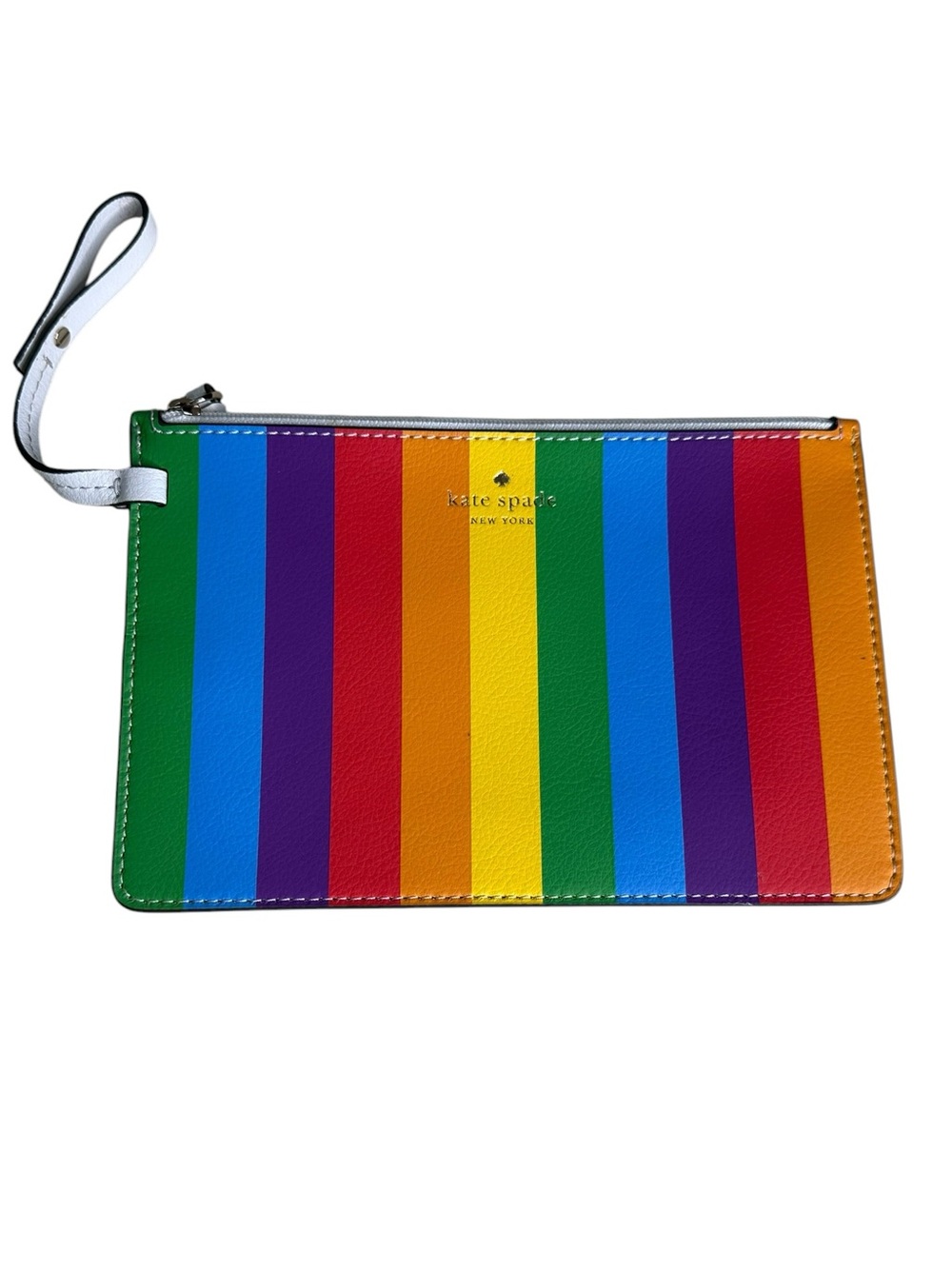 Kate Spade Small Rainbow Pride Clutch.